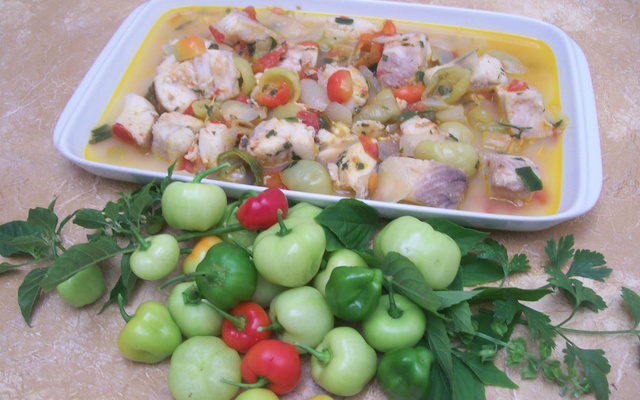 Cação com Pimenta de Cheiro