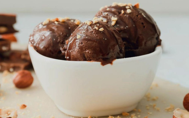 Sorvete de chocolate