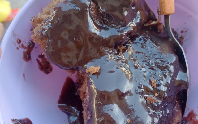 Bolo de café e chocolate