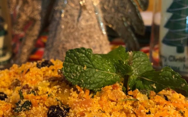 Farofa natalina D. Zelita