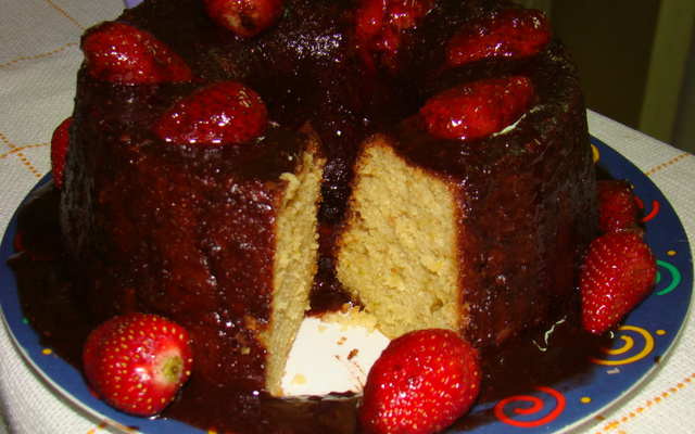 Bolo da Laranja com casca