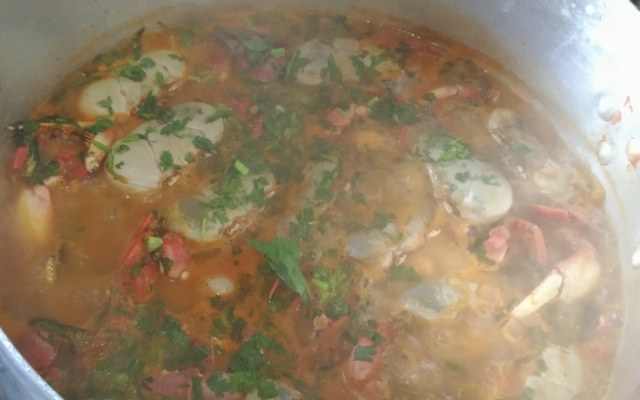 Caranguejo ao leite de coco do Dalmo