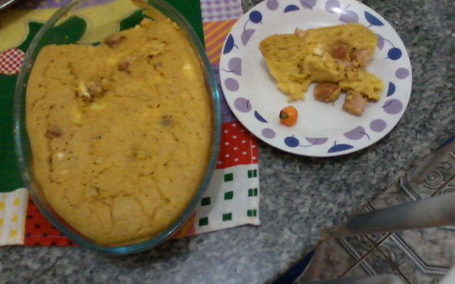 Pamonha salgada de forno