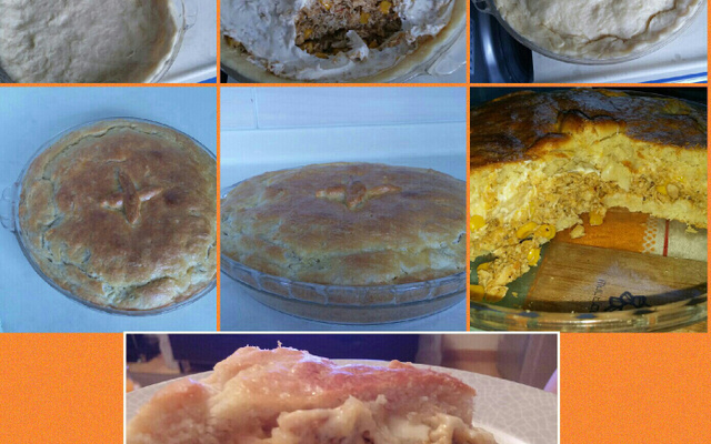 Torta de frango cremosa