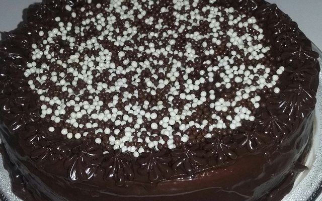 Bolo mesclado de liquidificador