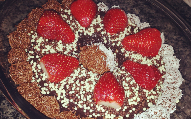 Brigadeirão de microondas