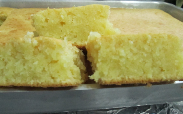 Bolo de mandioca cozida