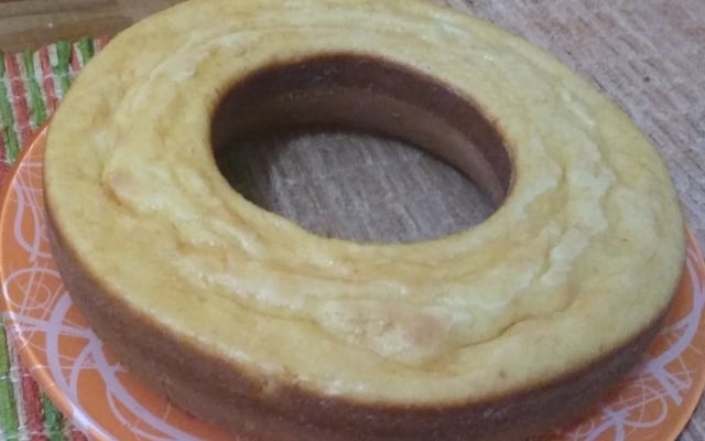 Bolo de fubá no liquidificador