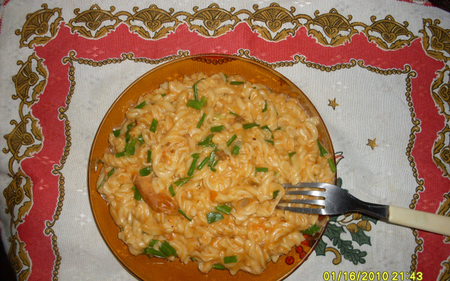 Estrogonofe de macarrão na pressão