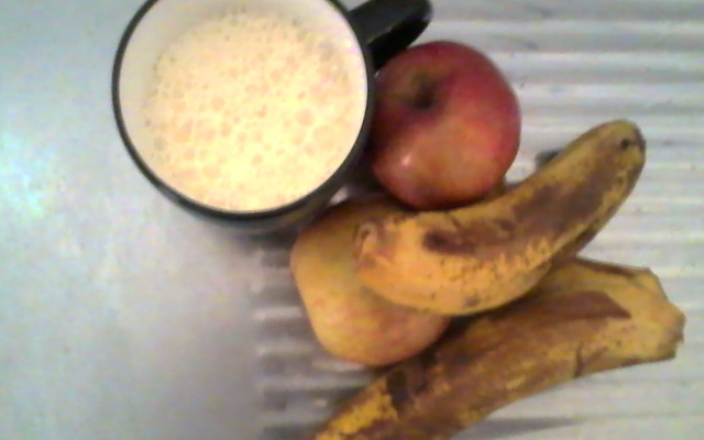 Vitamina de banana e maçã