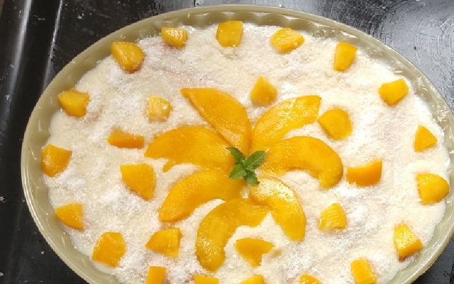 Pavê de pêssego fácil