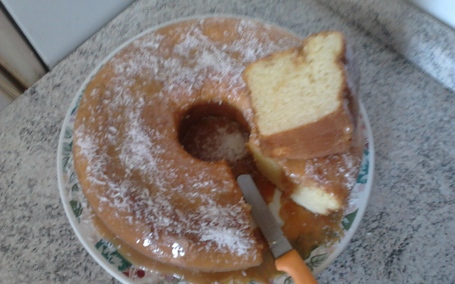 Bolo de coco de liquidificador