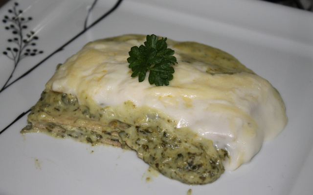 Lasanha de espinafre