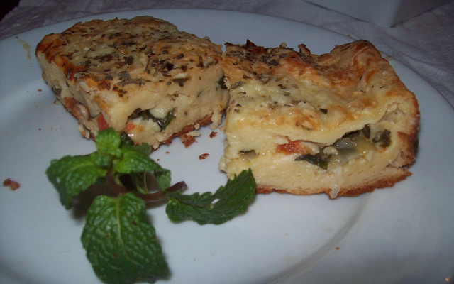 Torta quiche de espinafre
