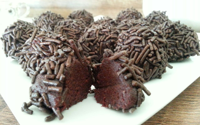 Brigadeiro de beterraba