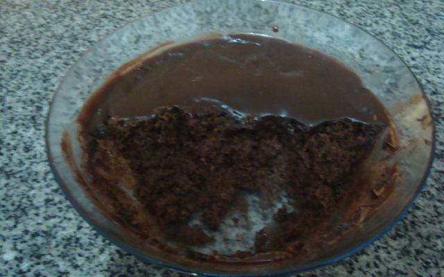 Bolo chocolate de caneca  de microondas