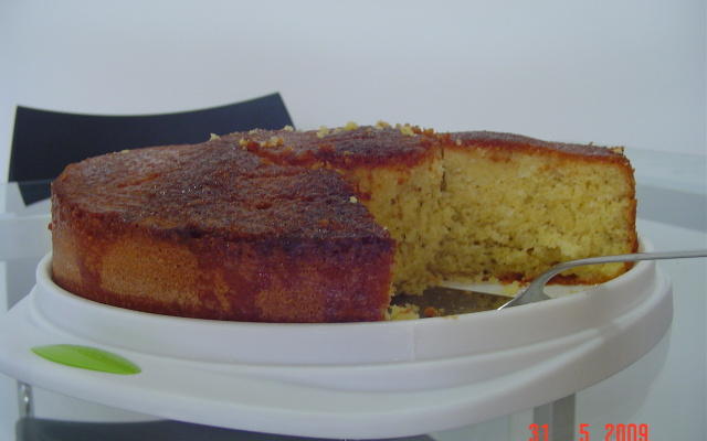 Bolo de fubá com coco super fofo