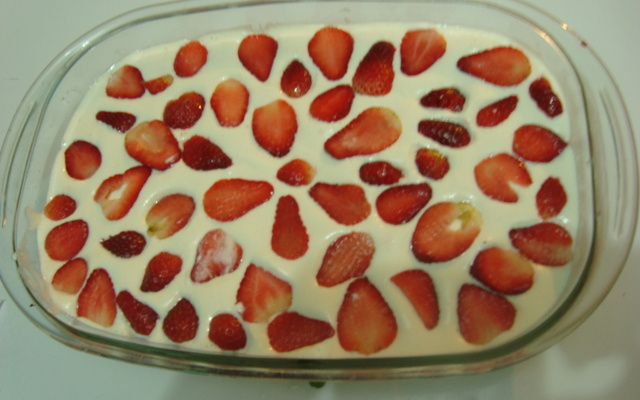 Sobremesa de morango