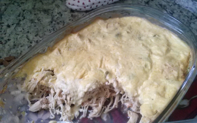 Peito de frango ao creme de milho