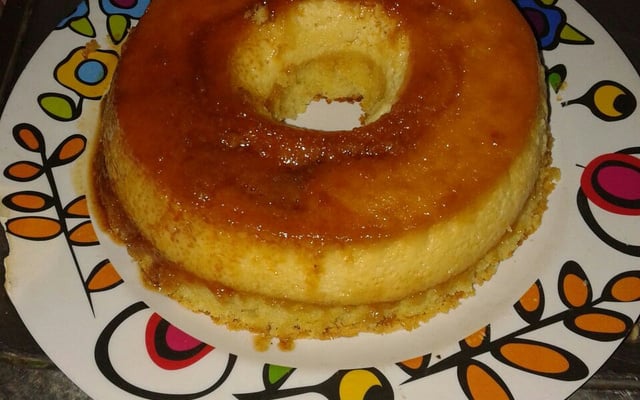 Bolo pudim de chocolate