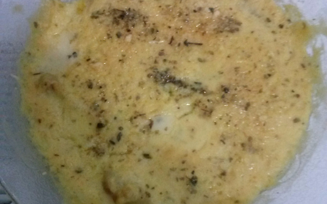 Peixe gratinado