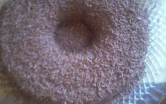 Pudim de geladeira de chocolate