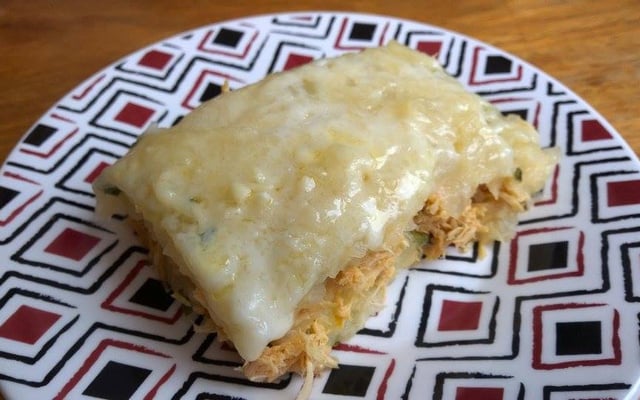 Escondidinho de aipim com frango