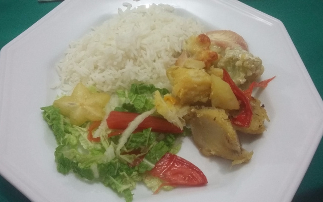 Bacalhau com legumes super saudável e delicioso