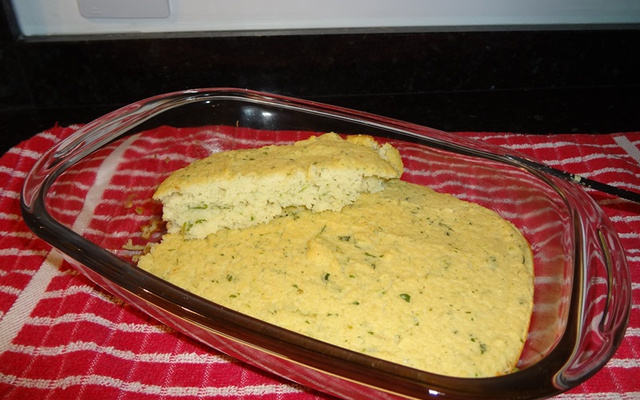 Souflé de arroz com queijo