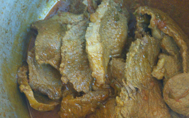 Carne de panela diferente