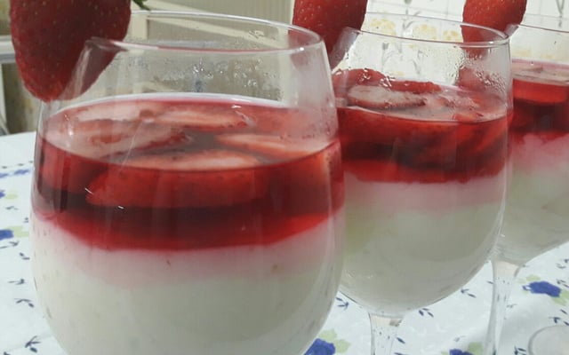 Sobremesa de morango