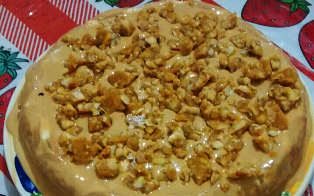 Torta crocante de doce de leite