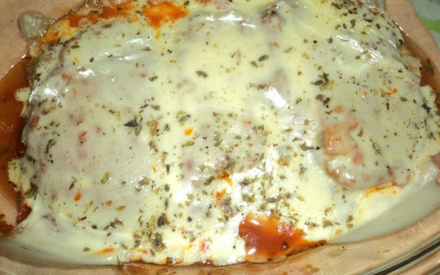 Filé à parmegiana ao forno