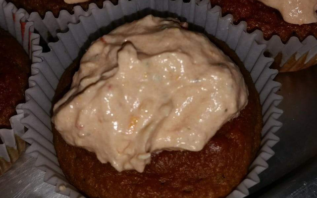 Cupcake salgado de beterraba