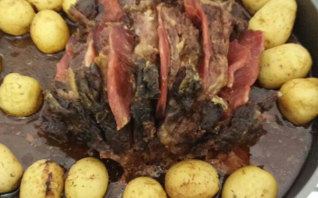 Bife assado no forno da Luana