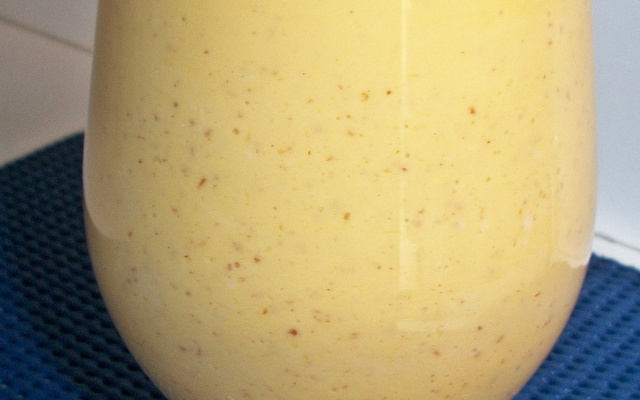 Vitamina nutritiva de soja com linhaça