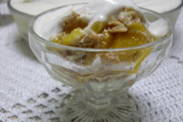 Pavê de pessêgo da Edi