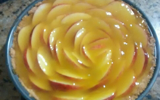 Torta de Maça e Morango