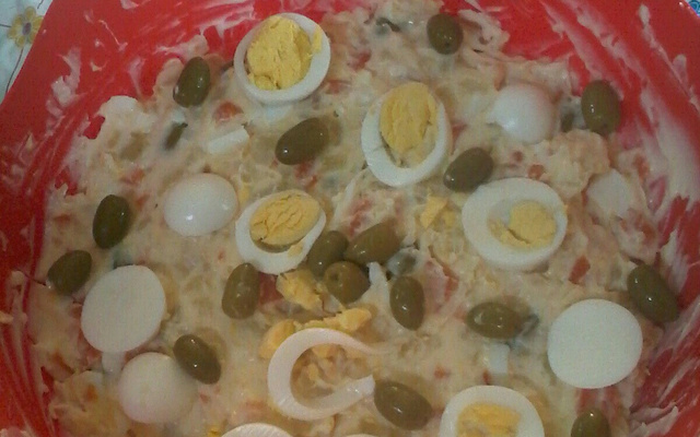 Maionese com ovo cozido