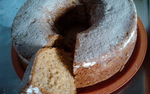 Bolo saudável de aveia com banana