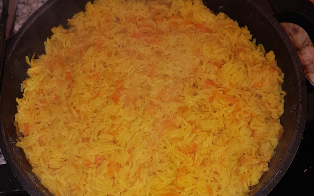 Arroz de cenoura nutritivo