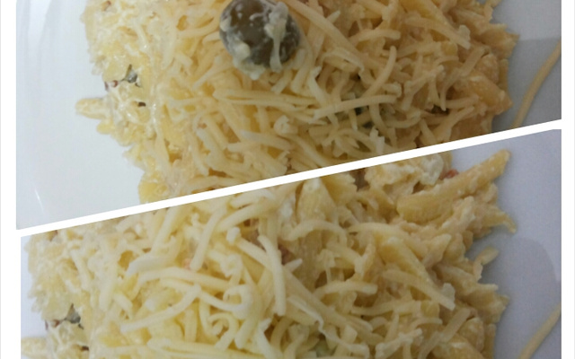 Macarrão à Carbonara (Penne de Arroz)