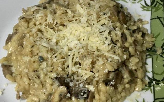 Risoto de shitake