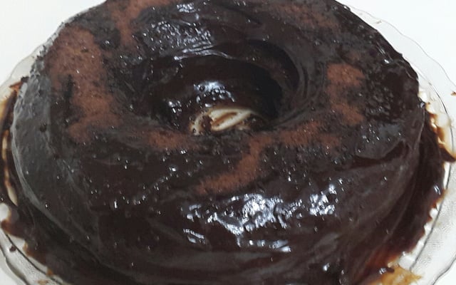 Bolo de chocolate de liquidificador