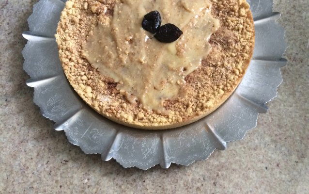 Cuca de banana com doce de leite