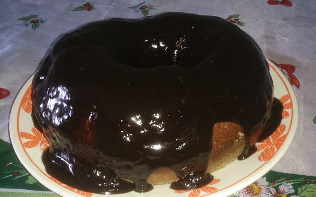Bolo de chocolate de liqüidificador