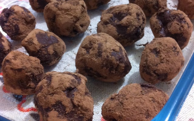 Trufas de chocolate low carb superfácil