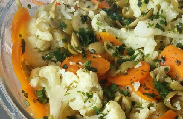 Salada de couve-flor na panela de pressão