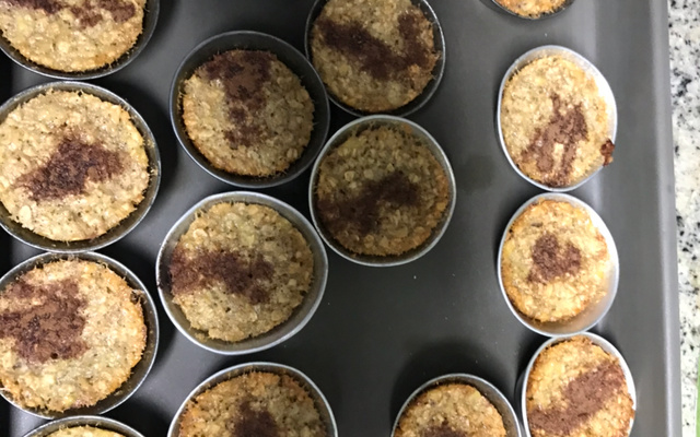 Bolinhos assados (banana com aveia) do Lúcio Cezar