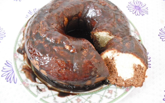 Bolo mesclado fácil